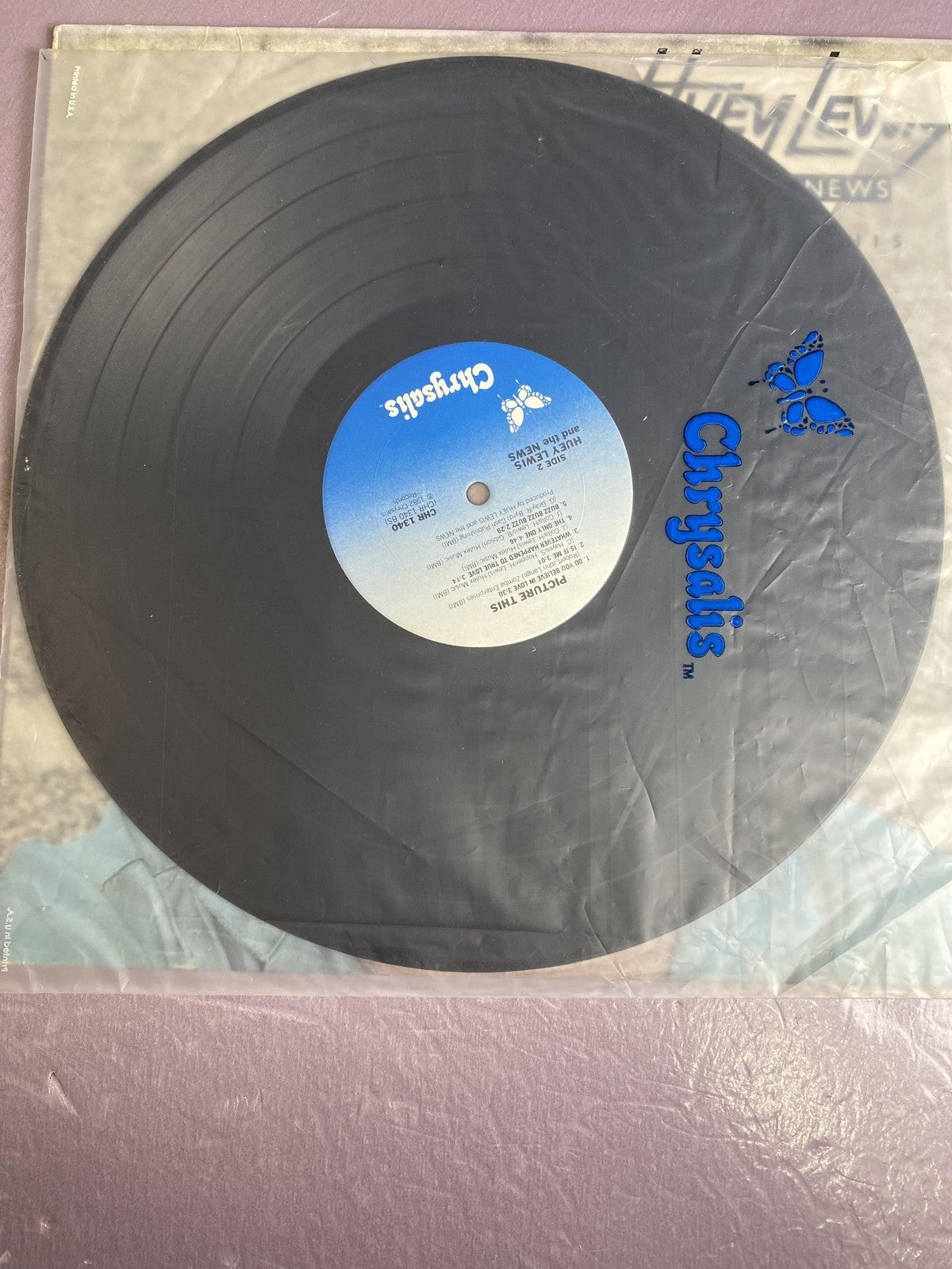 Vintage Huey Lewis & The News Picture This Vinyl LP 1982 Chrysalis Rock Pop