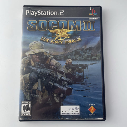 Socom II US (Sony Playstation 2) With Manual - Tested & Working !