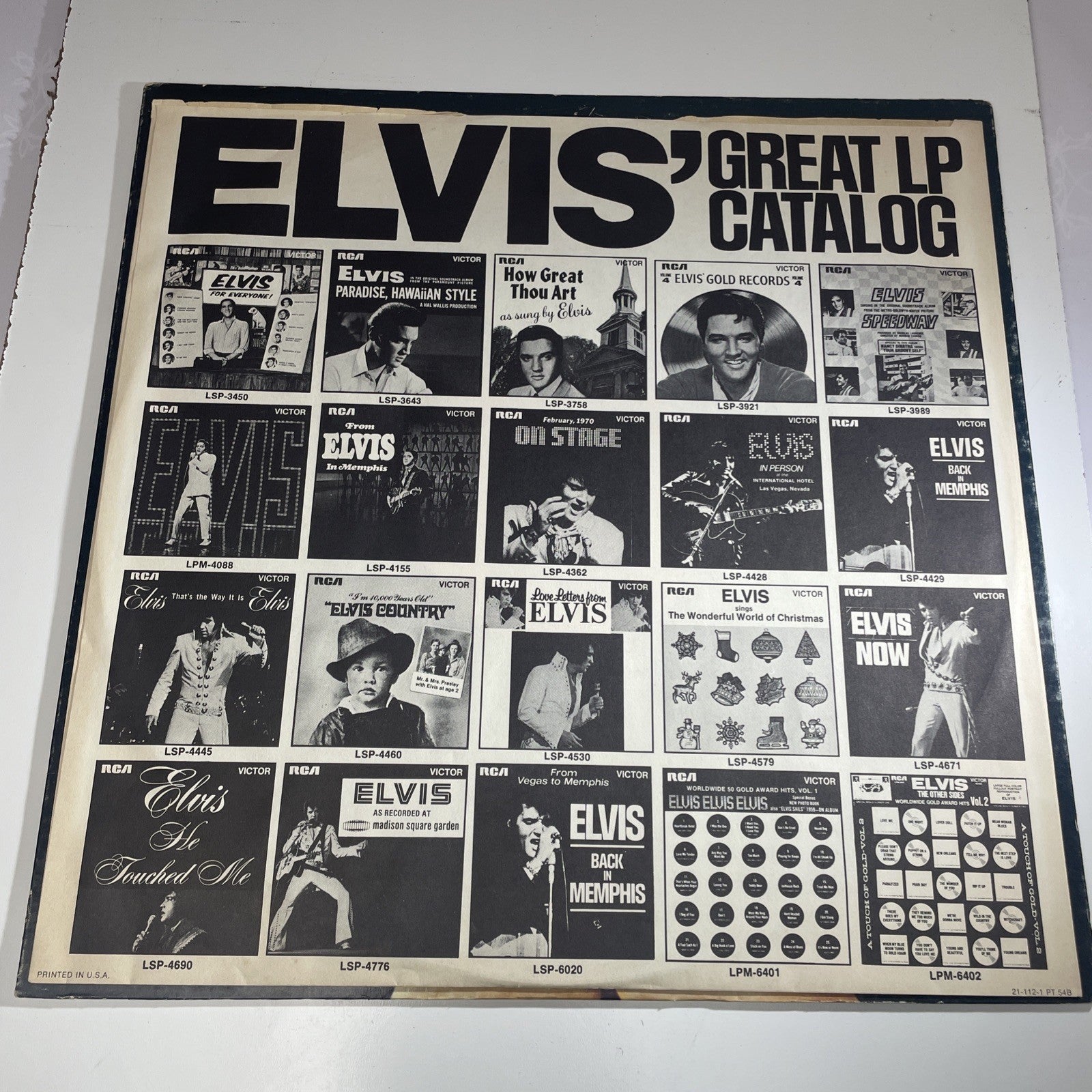 Elvis Presley – Elvis - 1973 -  Vinyl LP It's Still Here RCA Victor Very Good
