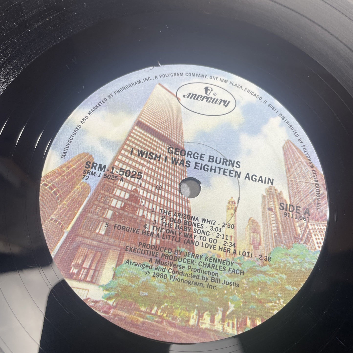 1980 George Burns I Wish I Was Eighteen Again LP Album Vinyl Record