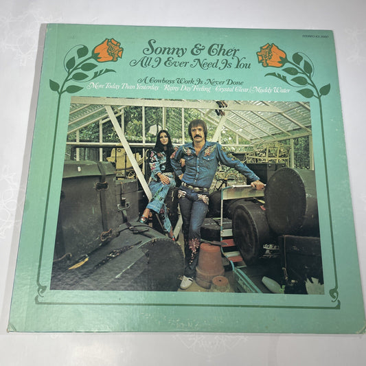 SONNY & CHER All I Ever Need Is You 1972 Vinyl LP Kapp Records KS-3660 - VG+