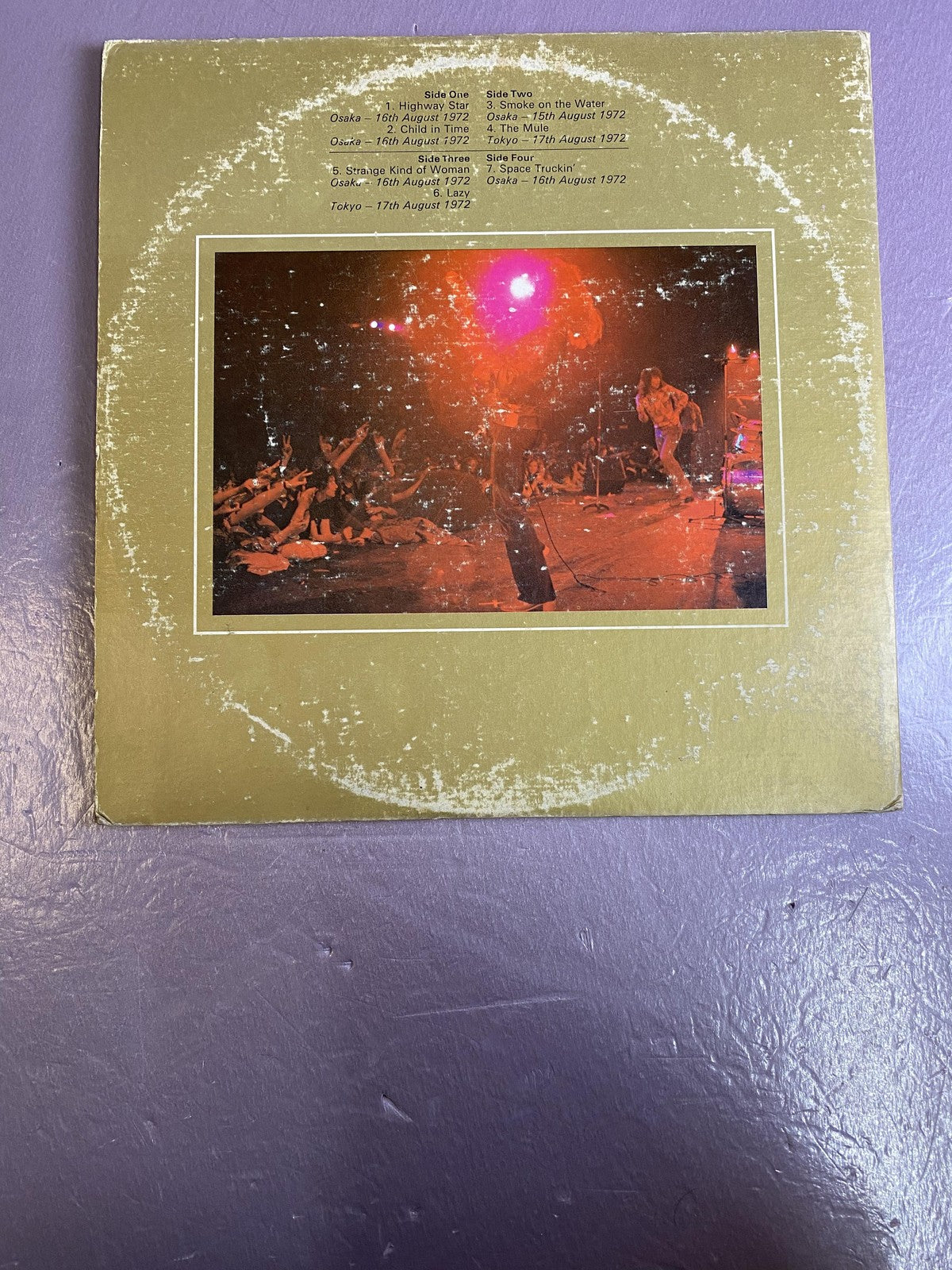 Vintage Deep Purple Made In Japan 2xLP Vinyl 1973 Warner Live Classic Rock Album