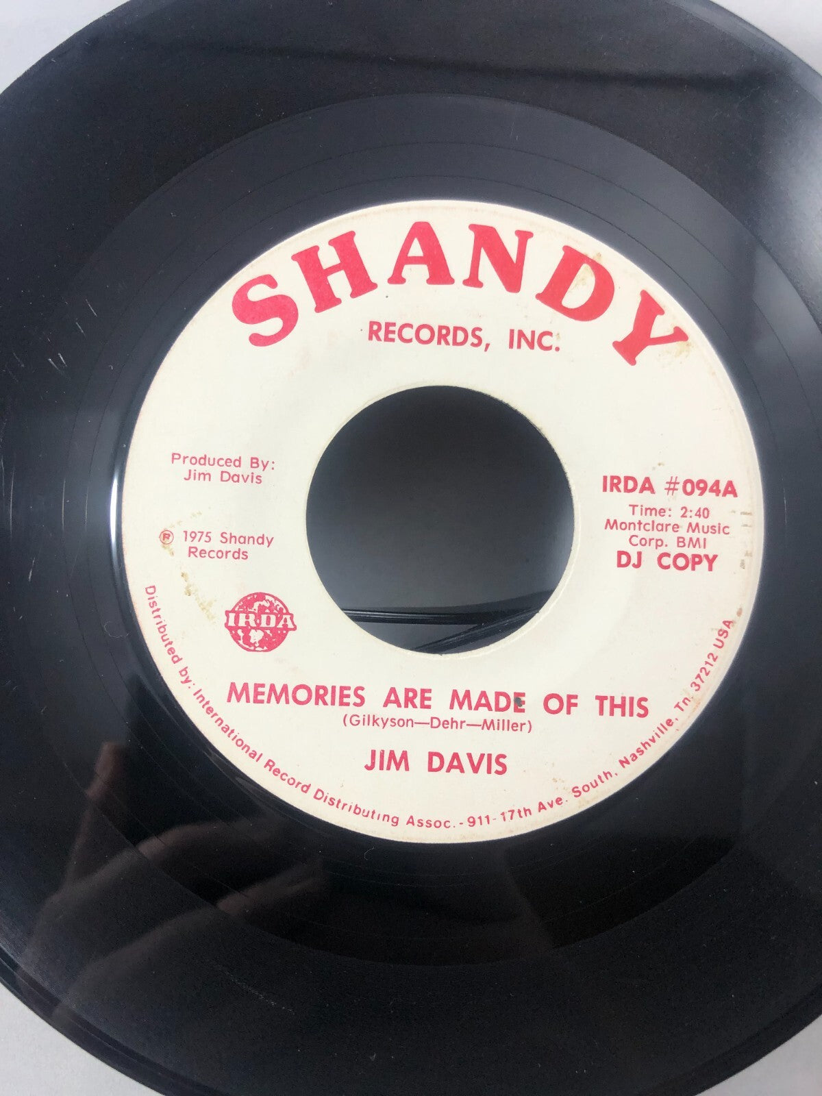 Country 45 Jim Davis - Before This Day Ends / Change The Dirt On Shandy G+ PROMO
