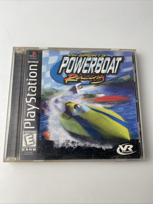 Sony PlayStation 1 (PS1)- VR Sports Powerboat Racing: CIB W/Ref Card, Tested