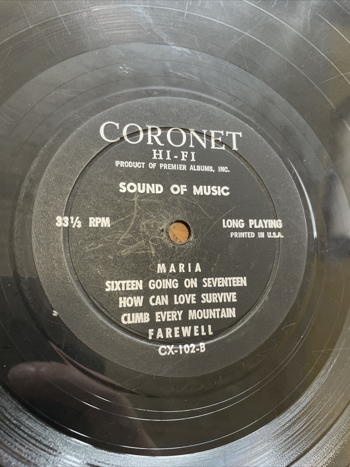 The Sound Of Music Vinyl Album Record Rodgers Hammerstein Coronet Records Rare