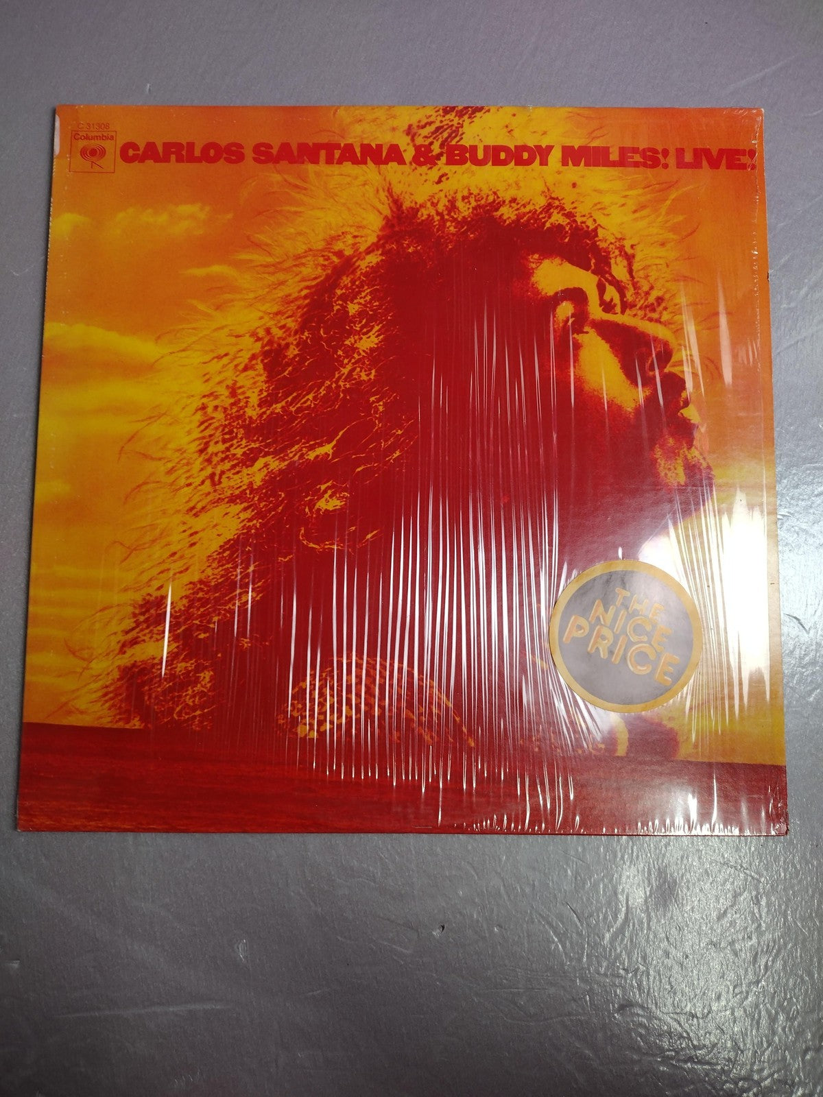 Vintage Carlos Santana Buddy Miles Live Vinyl LP 1972 Columbia Rock C 31308