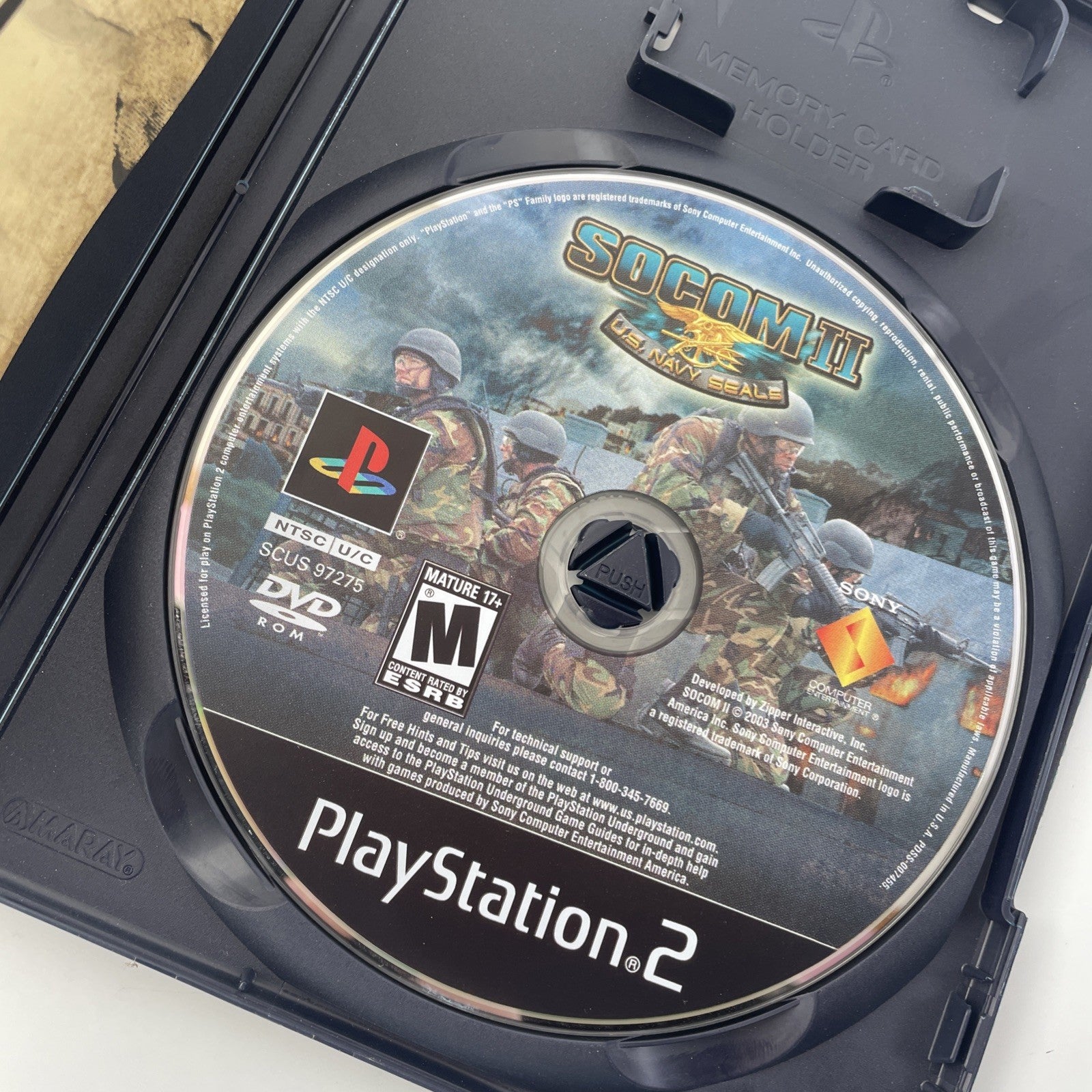 Socom II US (Sony Playstation 2) With Manual - Tested & Working !
