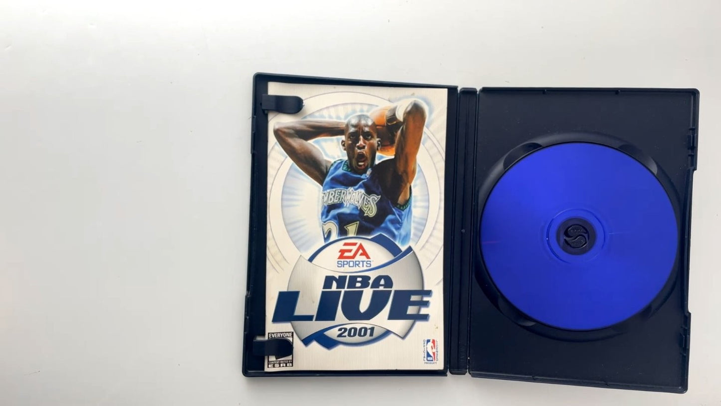 NBA Live 2001 PlayStation 2 Video Game Multiplayer EA Sports