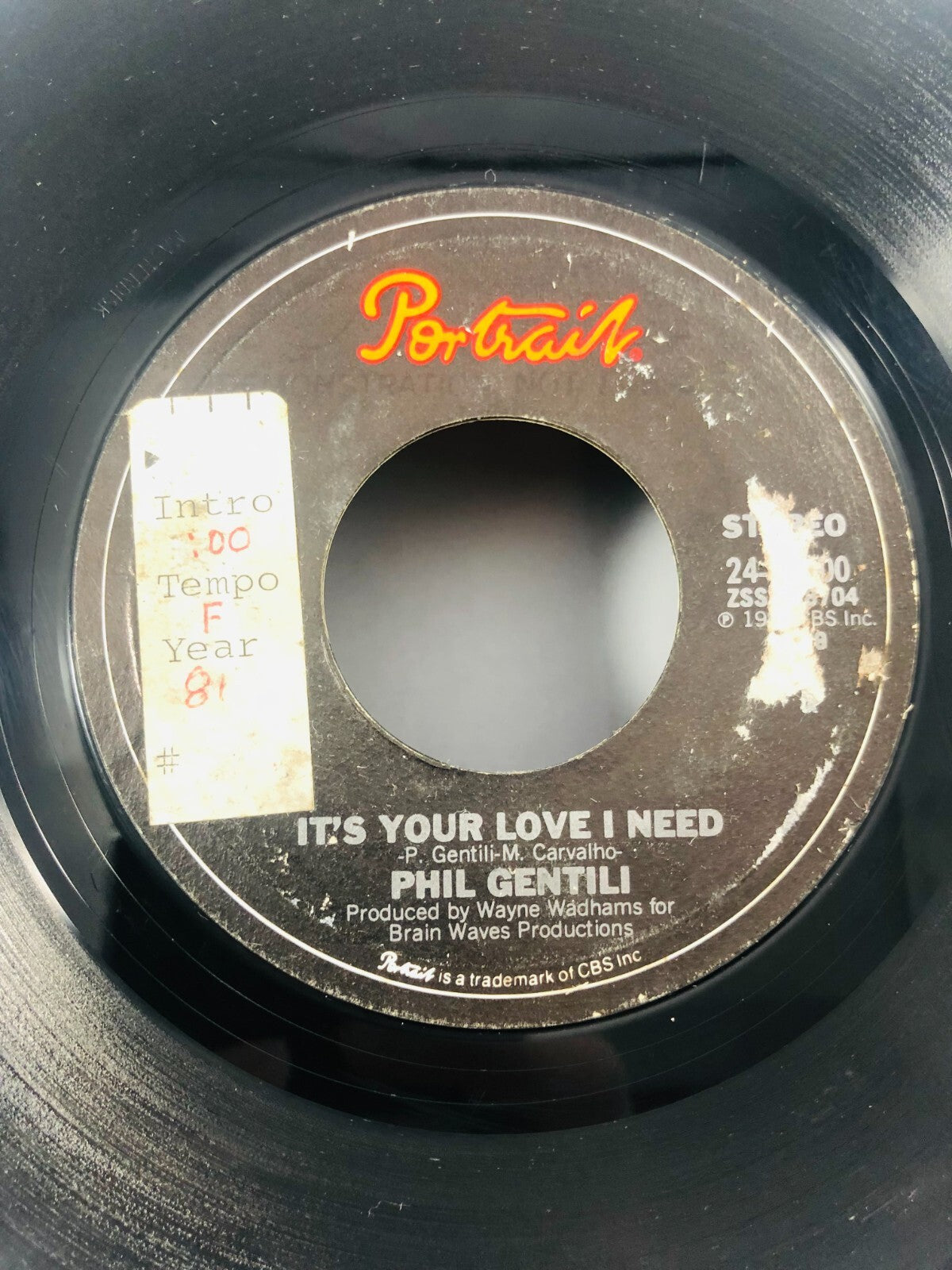 Phil Gentili - Mama Lied / It's Your Love I Need 7" VG+ Vinyl 24-02400 USA 1981