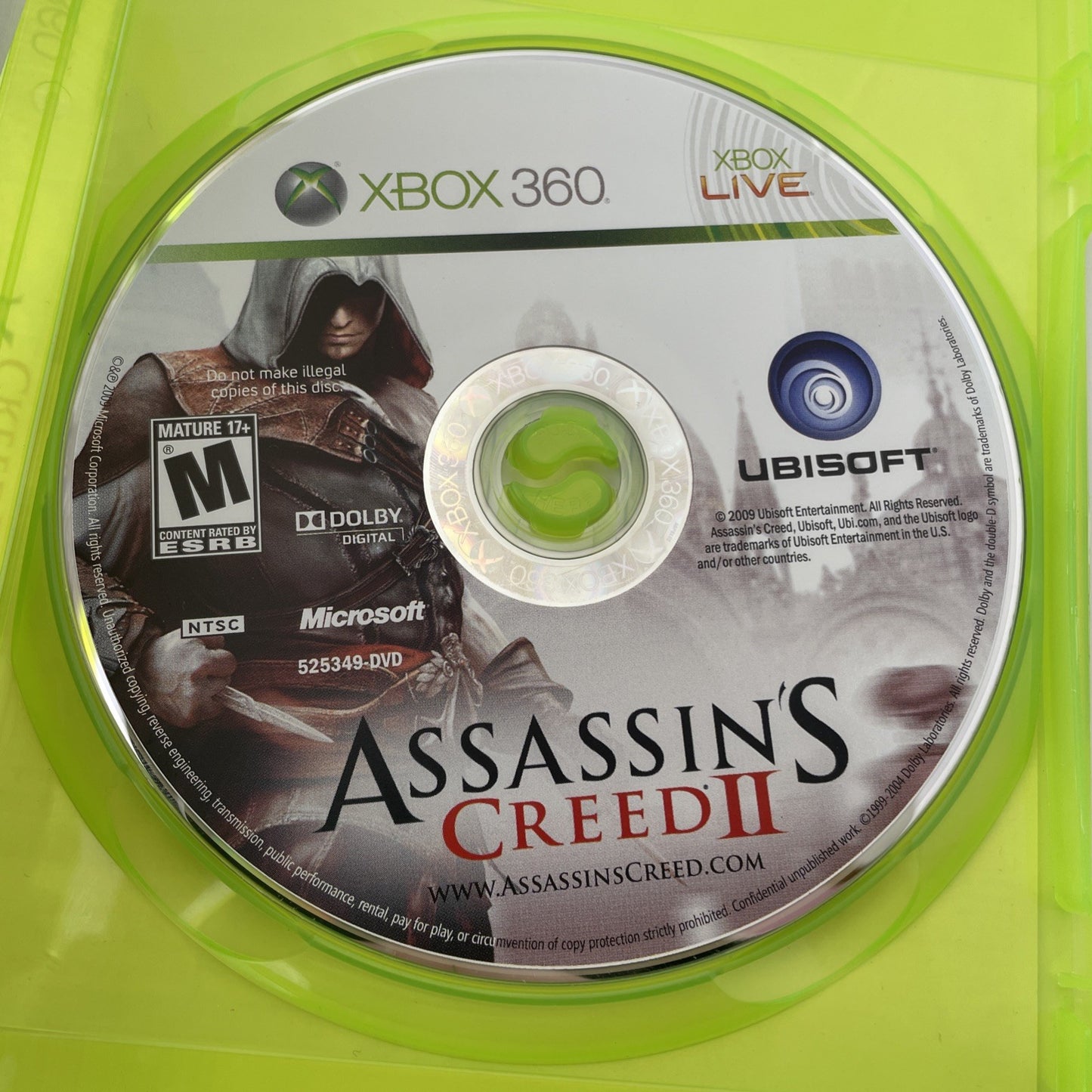 Assassin's Creed II 2 (Xbox 360, 2009) Complete & Tested Working