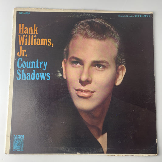 HANK WILLIAMS, JR. COUNTRY SHADOWS MGM RECORDS SE-4391 1966 VG+