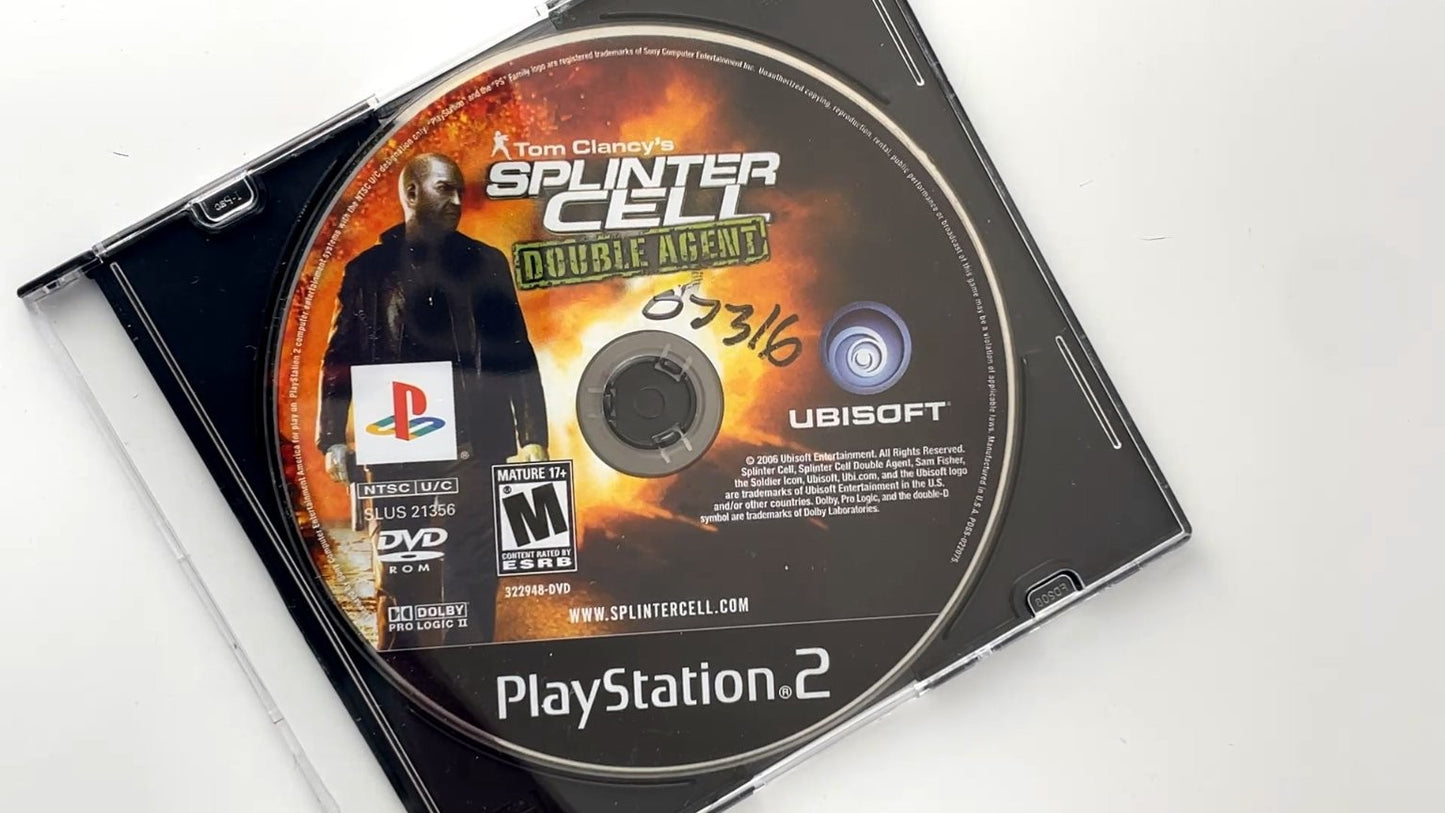 Tom Clancy's Splinter Cell Double Agent PlayStation 2 Video Game M DISC ONLY