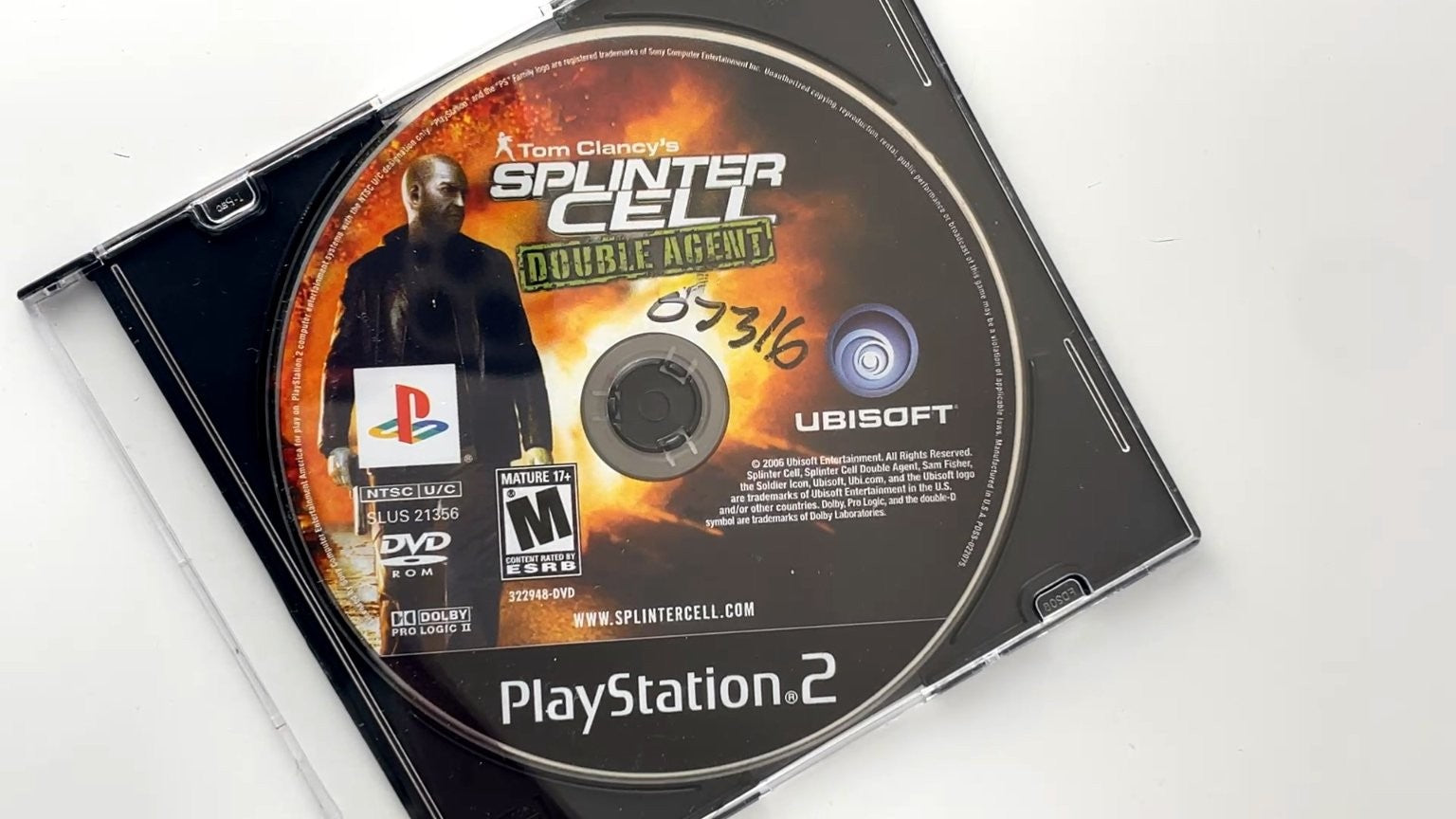 Tom Clancy's Splinter Cell Double Agent PlayStation 2 Video Game M DISC ONLY