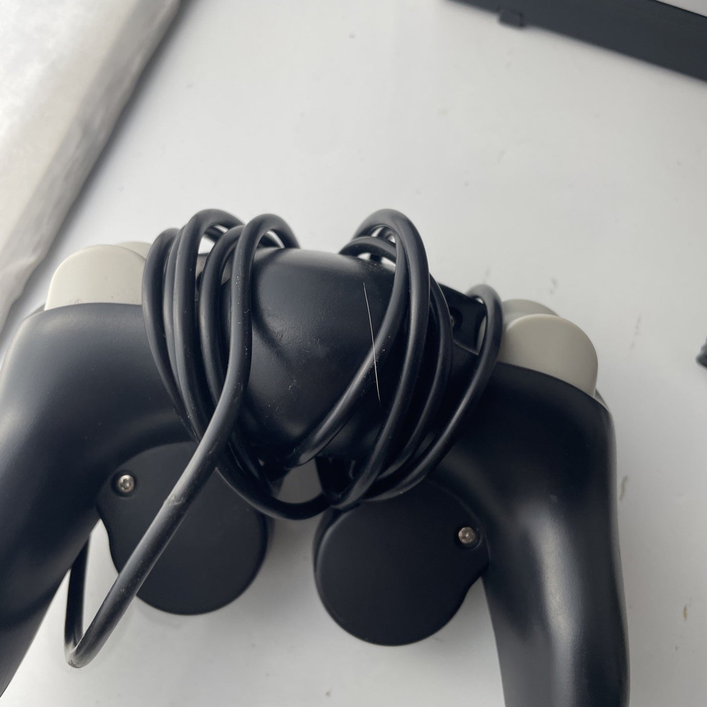 Nintendo GameCube Black Console DOL-001 TESTED Cables 2 Controllers 1 Oem
