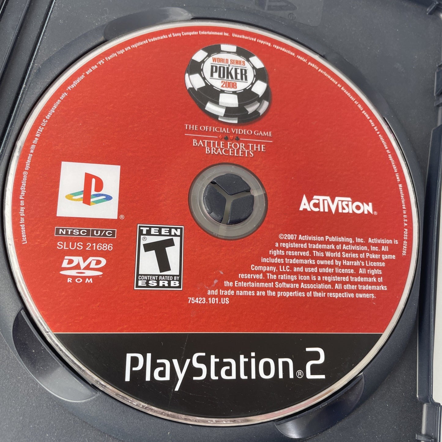 World Series of Poker 2008 - Playstation 2 - Complete CIB - Tested!