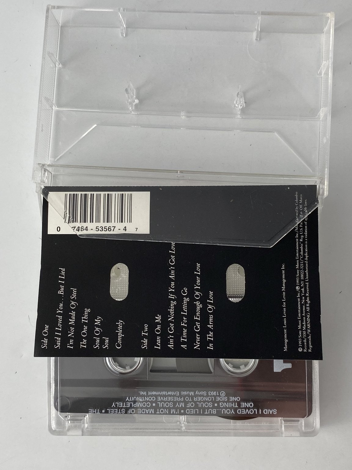 Michael Bolton The One Thing Cassette 1993 Columbia Pop Adult Contemporary