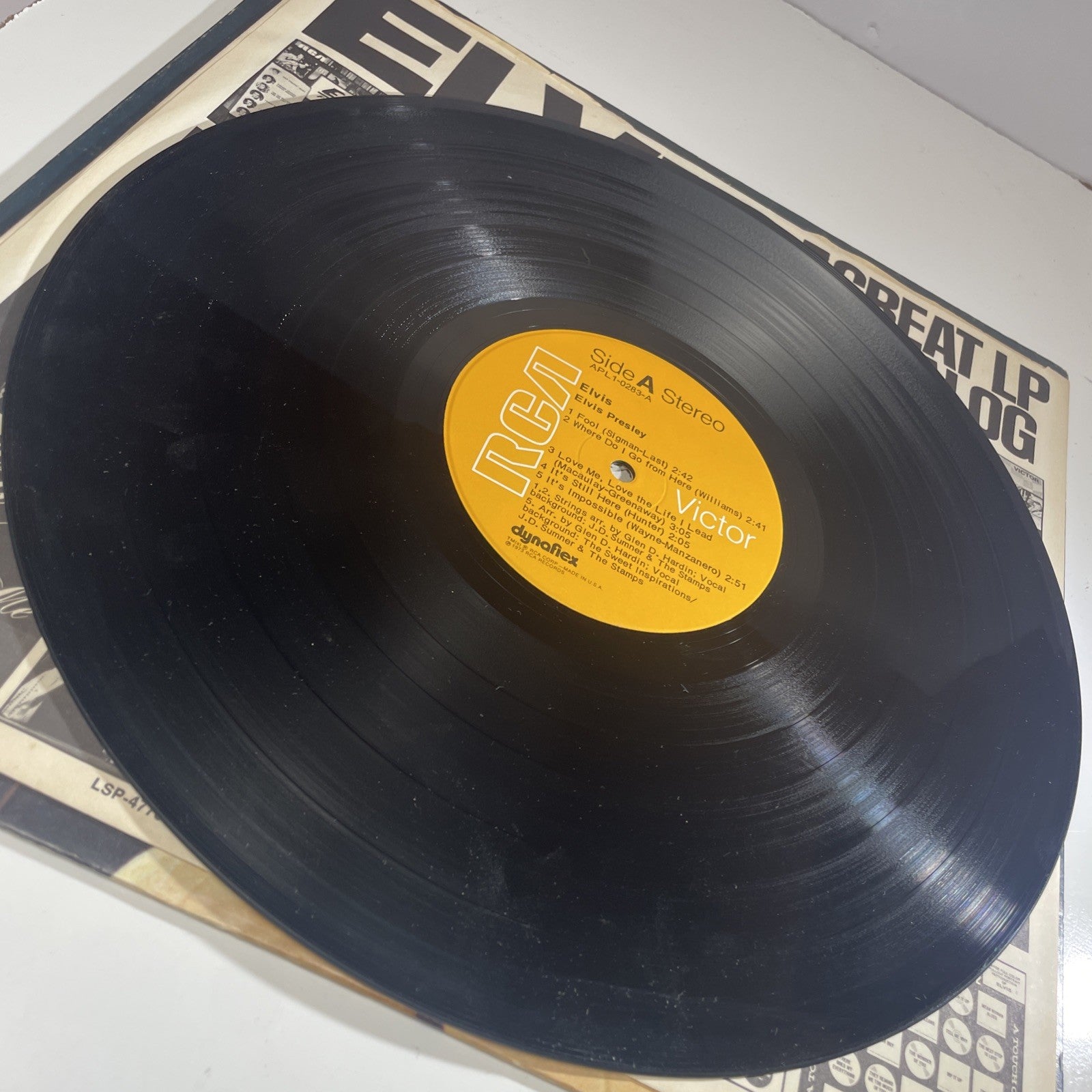 Elvis Presley – Elvis - 1973 -  Vinyl LP It's Still Here RCA Victor Very Good