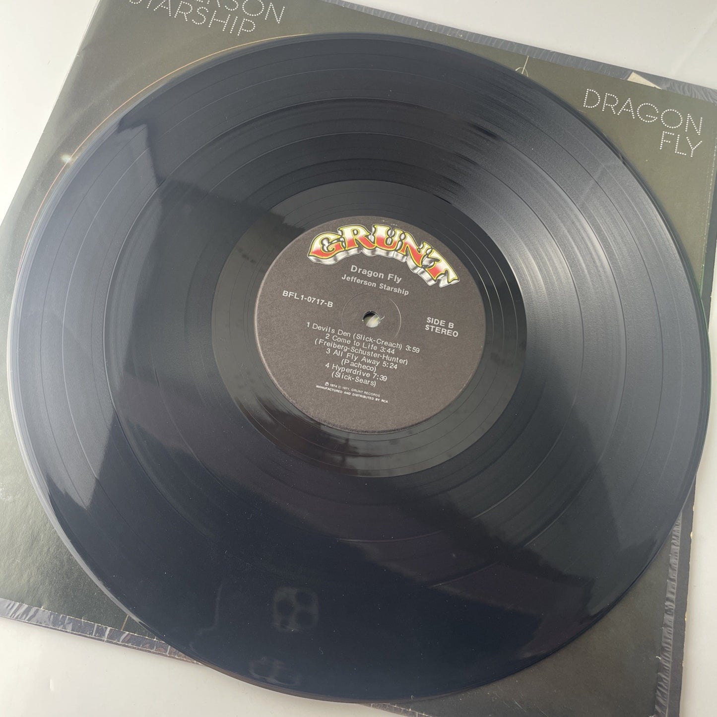 Jefferson Starship ‎Dragon Fly French Press Vinyl LP BFL1-0717 1974 VG+ In Shrin