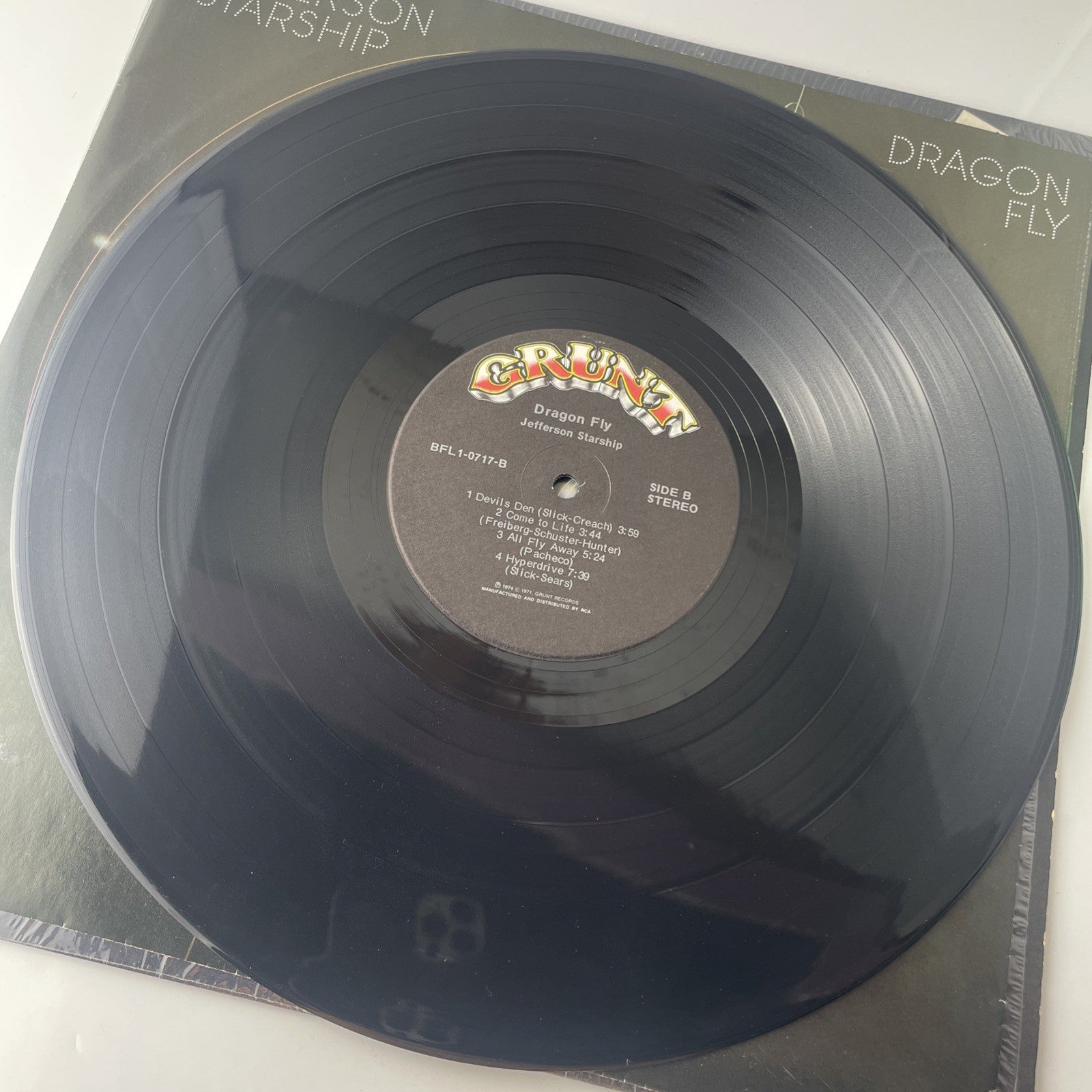 Jefferson Starship ‎Dragon Fly French Press Vinyl LP BFL1-0717 1974 VG+ In Shrin