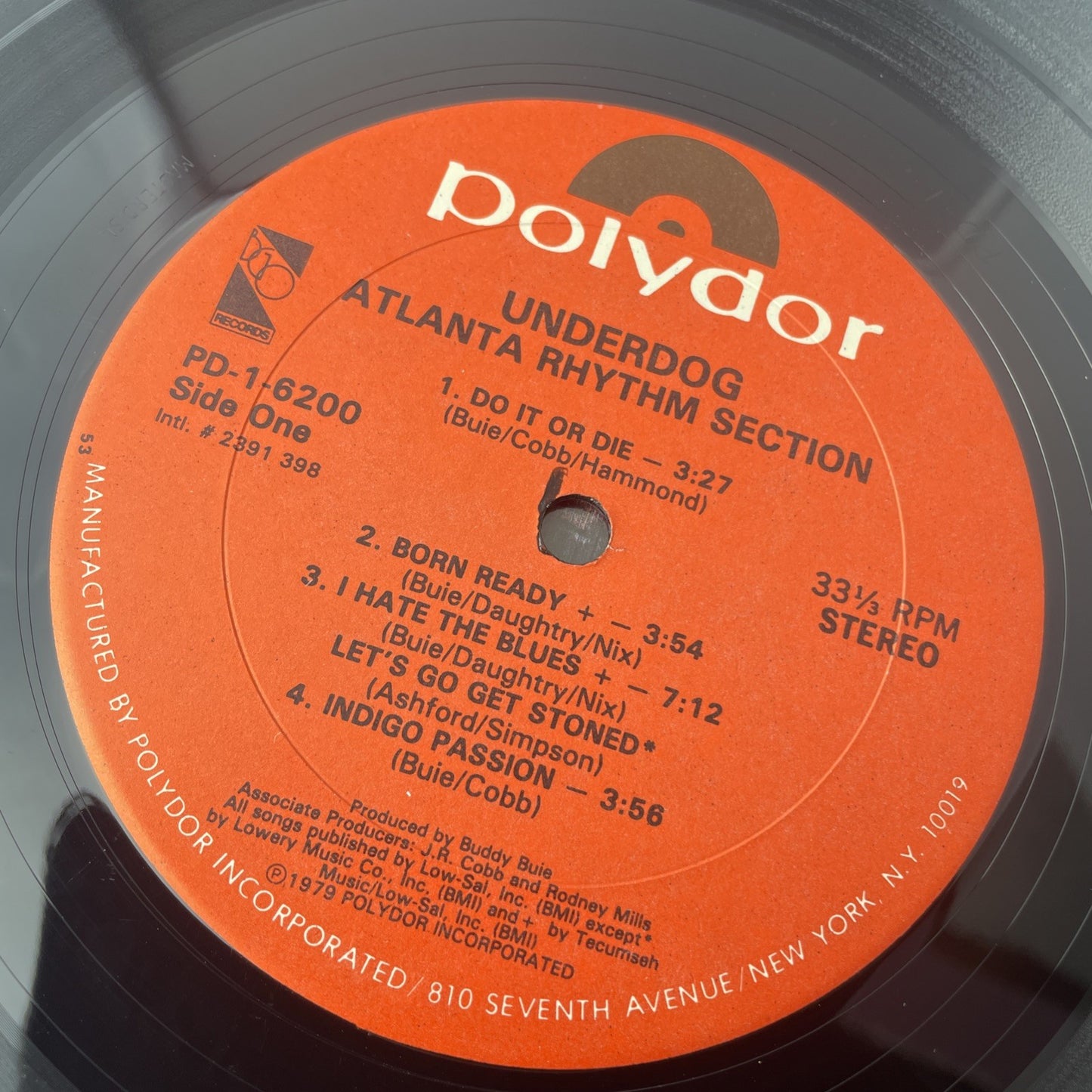 Atlanta Rhythm Section ARS Underdog Vinyl LP Polydor 1-6200 1979 Peaches Sticker
