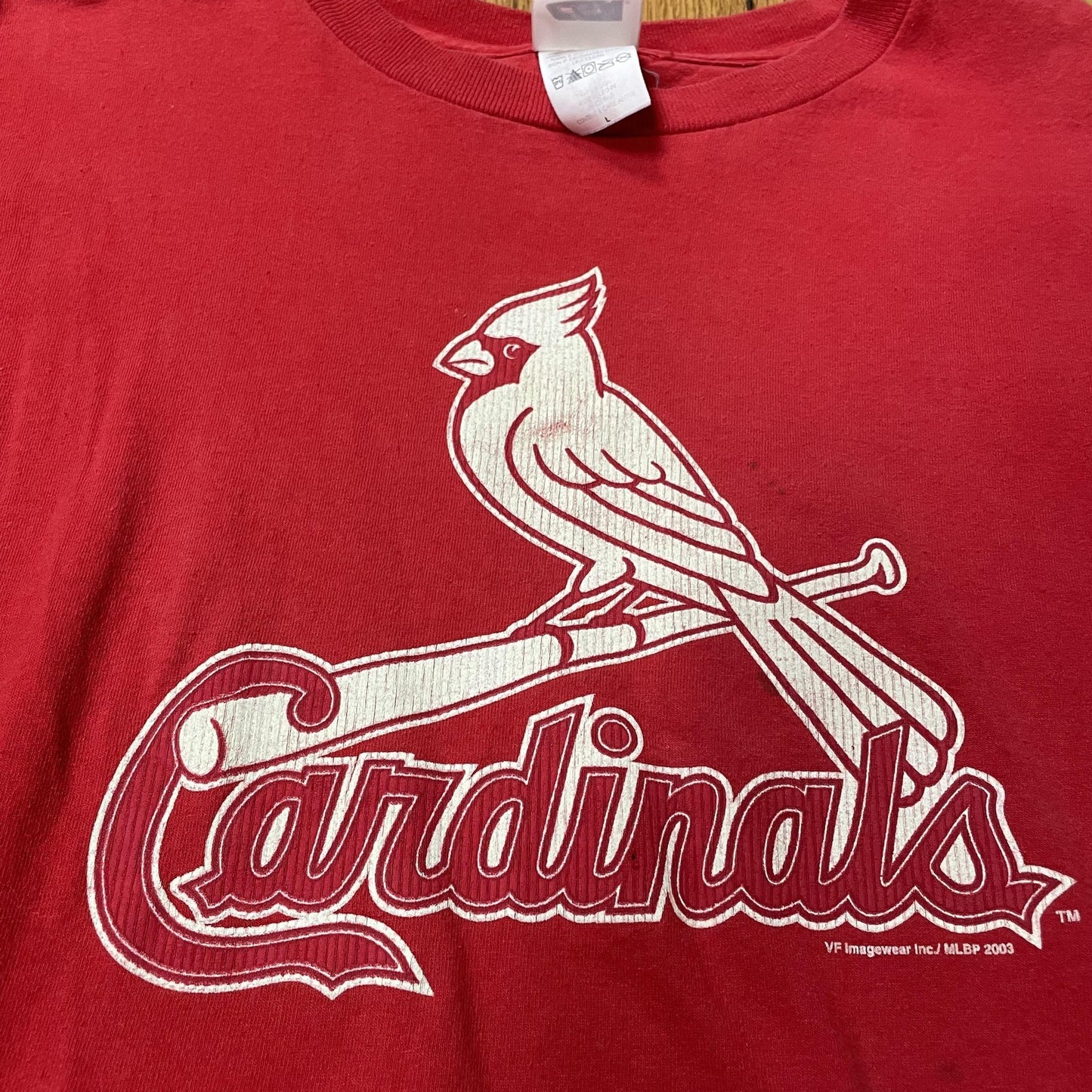 Vintage St Louis Cardinals Shirt Mens Large Red MLB Baseball VF Imagewear 2000s