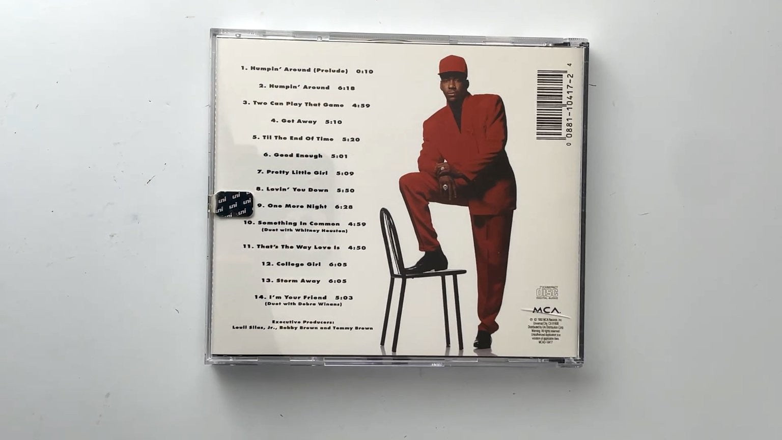 Bobby Brown - Bobby CD 1992 Includes Hit Single Duet with Whitney MCA