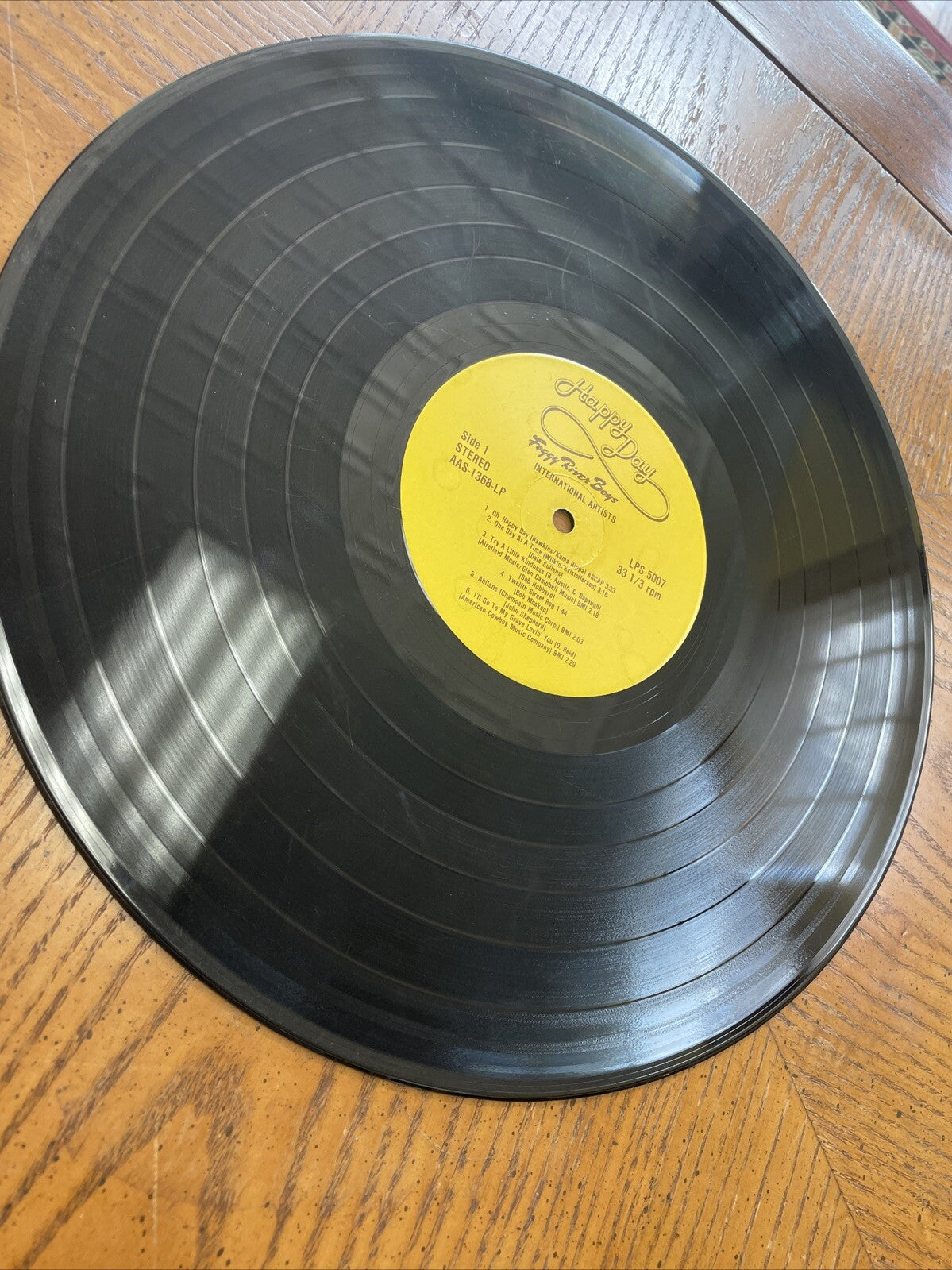Foggy River Boys Happy Day Signed Autographed Vinyl LP Record Album From 1974