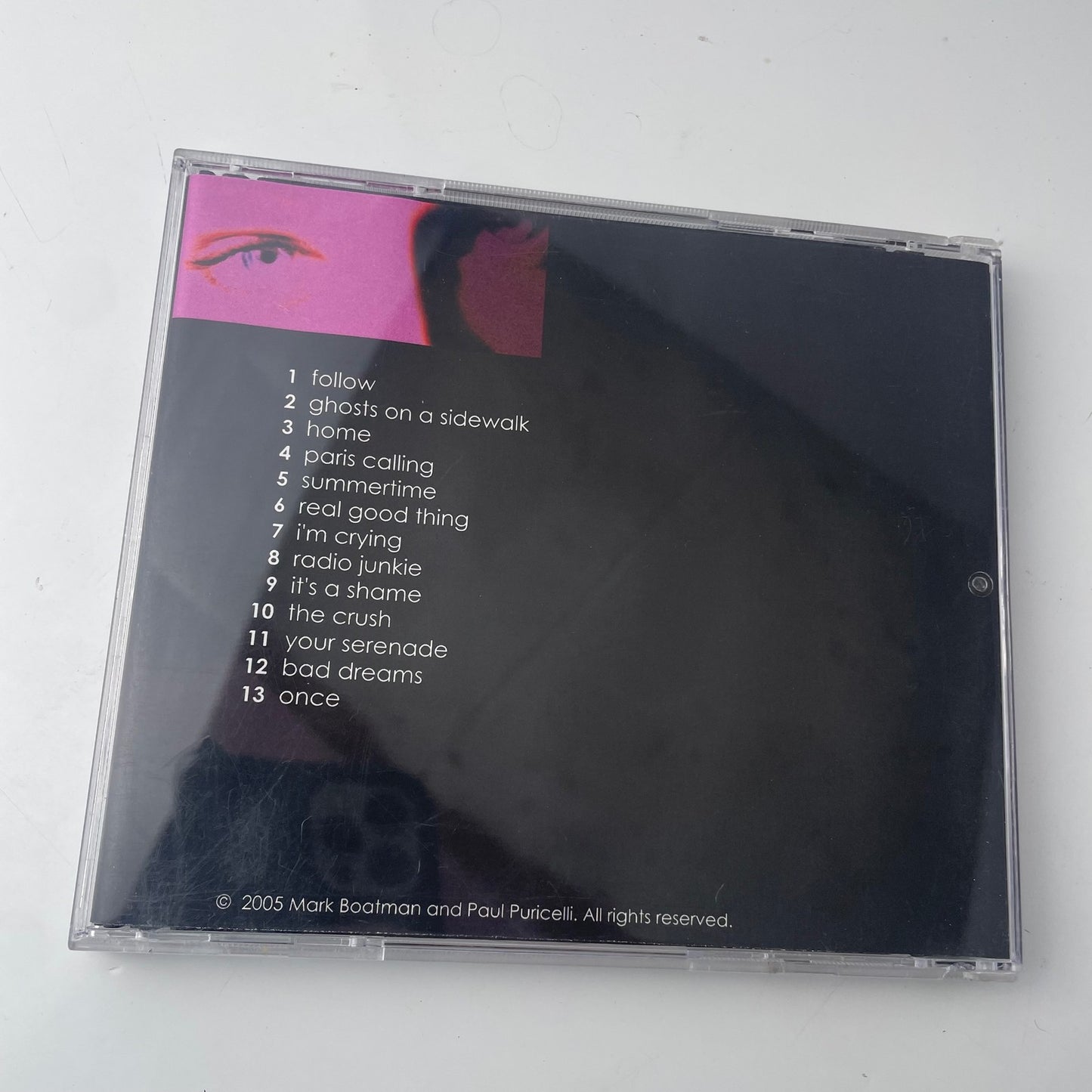 Reaction 8 CD 2005 Mark Boatman Paul Puricelli 13-Track Indie Pop Studio Album