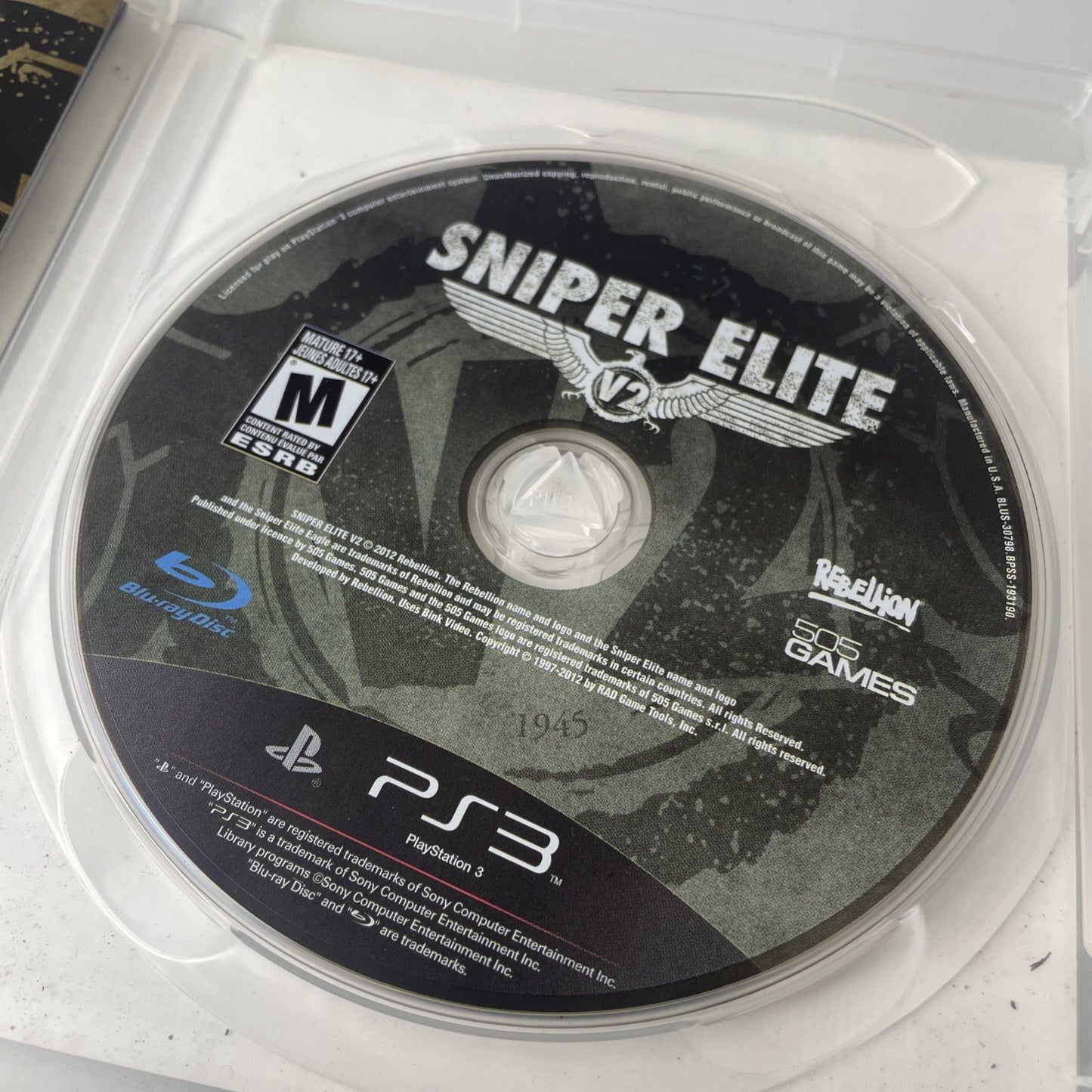 Sniper Elite V2 (Sony PlayStation 3, 2012) PS3 Video Game CIB Tested & Working