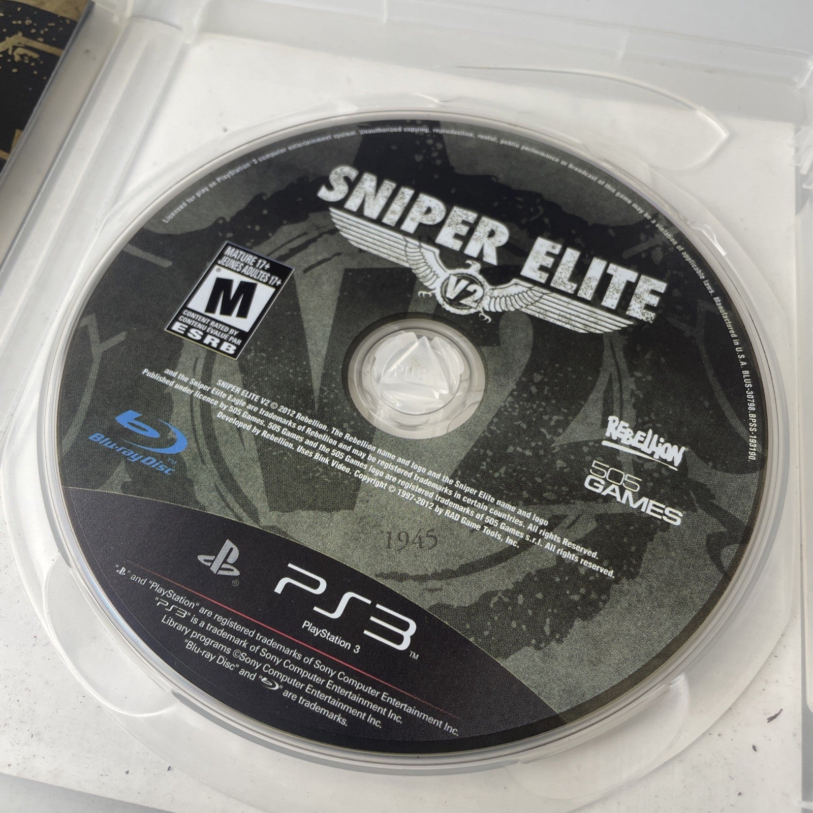 Sniper Elite V2 (Sony PlayStation 3, 2012) PS3 Video Game CIB Tested & Working