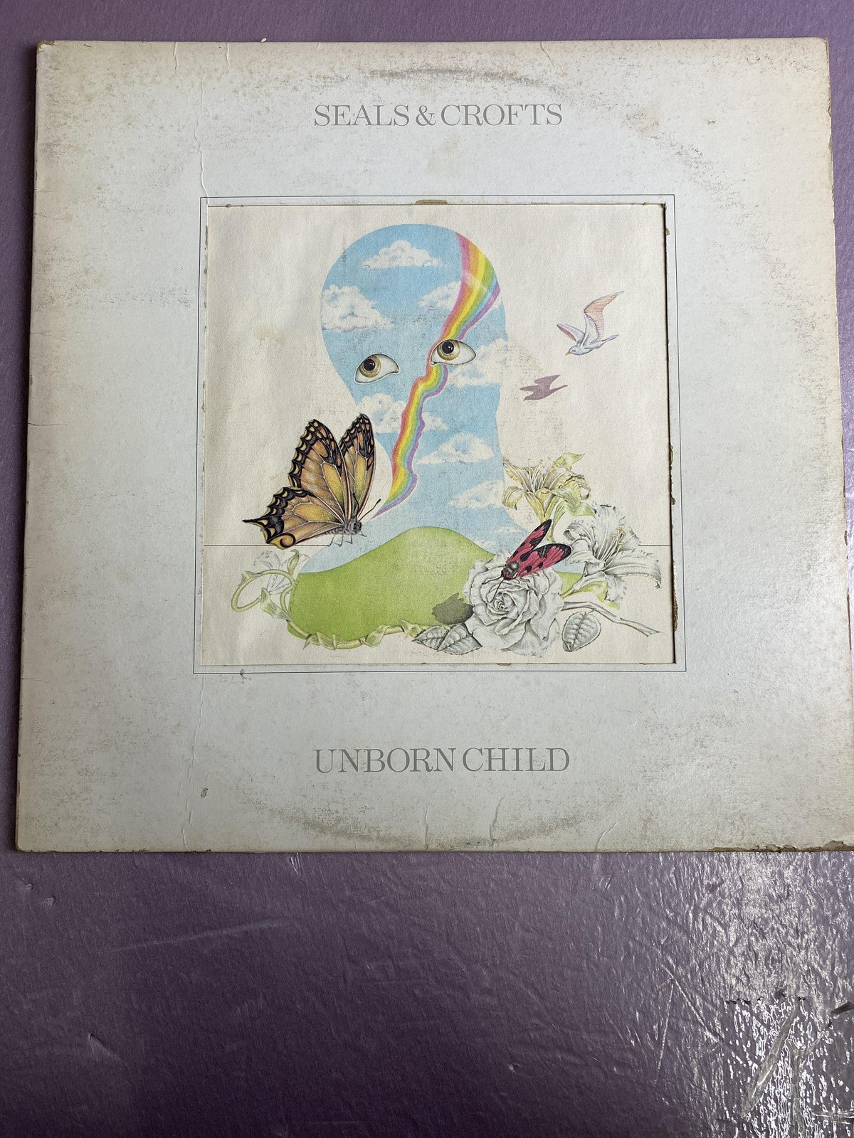Vintage Seals & Crofts Unborn Child Vinyl LP 1974 Warner Soft Rock Folk Rock