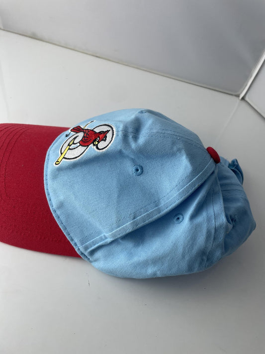St. Louis Cardinals Hat Cap Strap Back Mens Powder Blue Red MLB Baseball Cotton