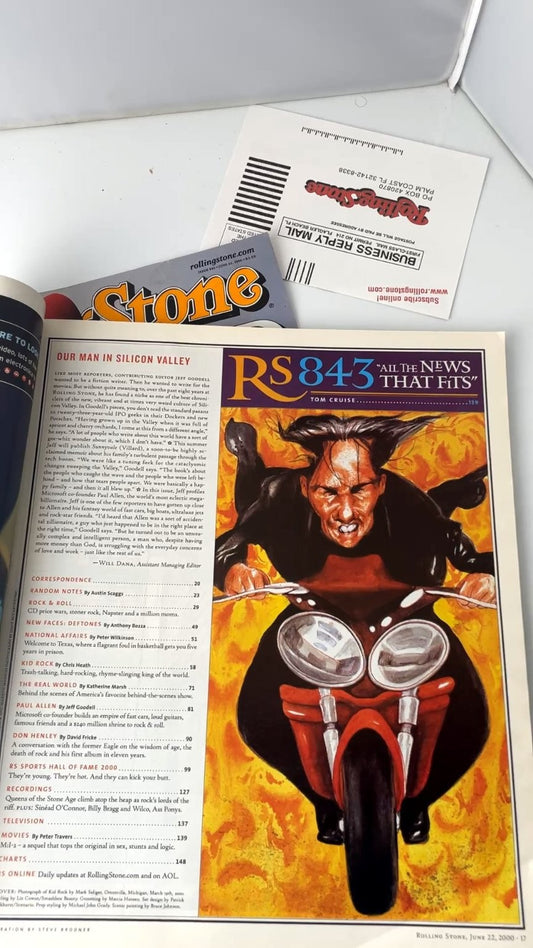 Rolling Stone Magazine June 22 2000 Kid Rock Don Henley Paul Allen