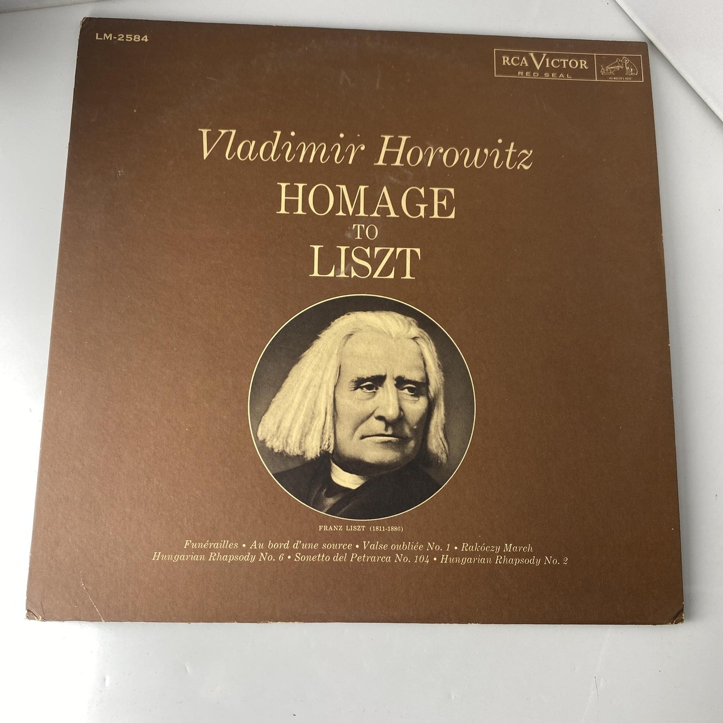 Vintage Vladimir Horowitz Homage To Liszt 12" Black Vinyl LP RCA Classical