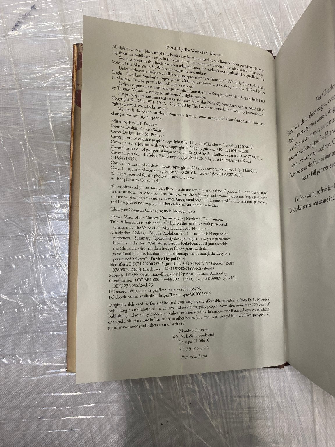 When Faith Is Forbidden Todd Nettleton 2021 Hardcover Christian Spiritual