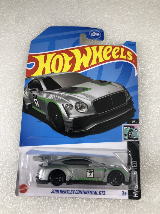 Hot Wheels 2023 2018 Bentley Continental GT3 (Gray) HW Modified 3/5 #44