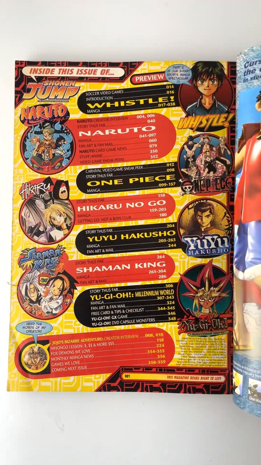 Shonen Jump May 2006 Vol 4 Issue 5 Naruto One Piece Yu-Gi-Oh NO CARD