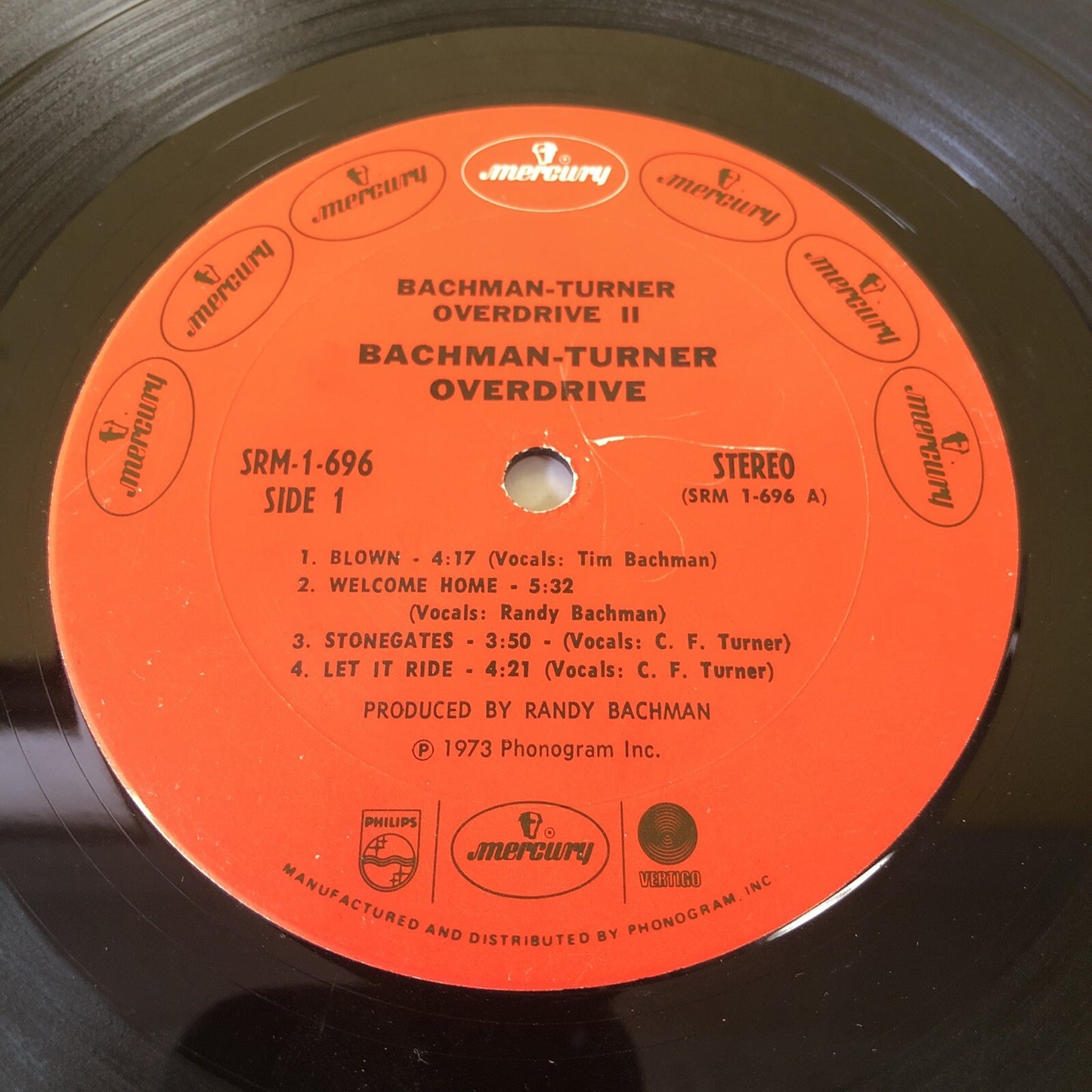 BACHMAN TURNER OVERDRIVE II 6338 482 GEMA LP Vinyl VG 1973