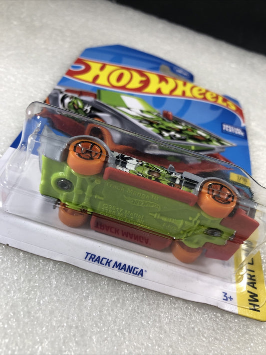 Hot Wheels HW Art Cars Track Manga 1/10 2023 Special Feature White Toy Car Model