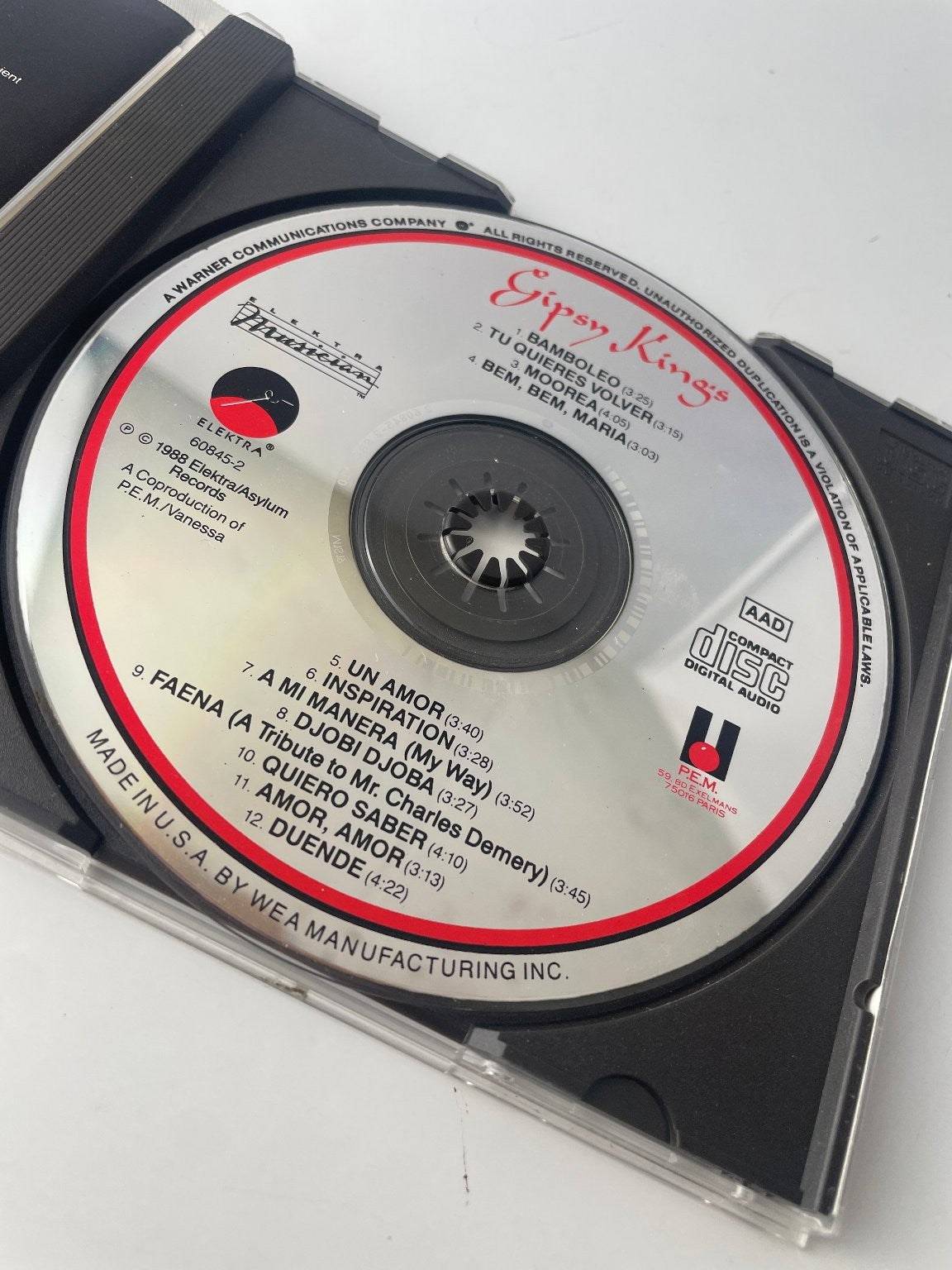 Gipsy Kings - Gipsy Kings CD 1988 Flamenco Rumba Elektra Asylum