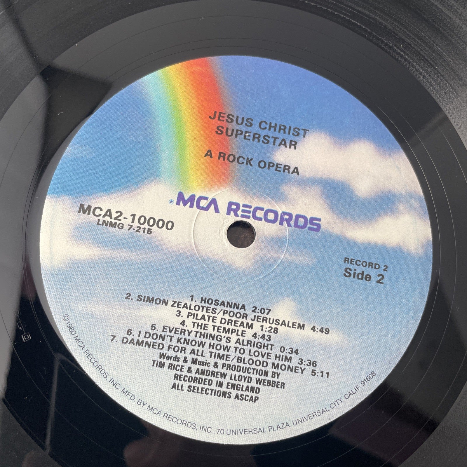 Andrew Lloyd Webber Jesus Christ Superstar (LP) 2LP Decca DXSA 7206 Rock 1970 VG