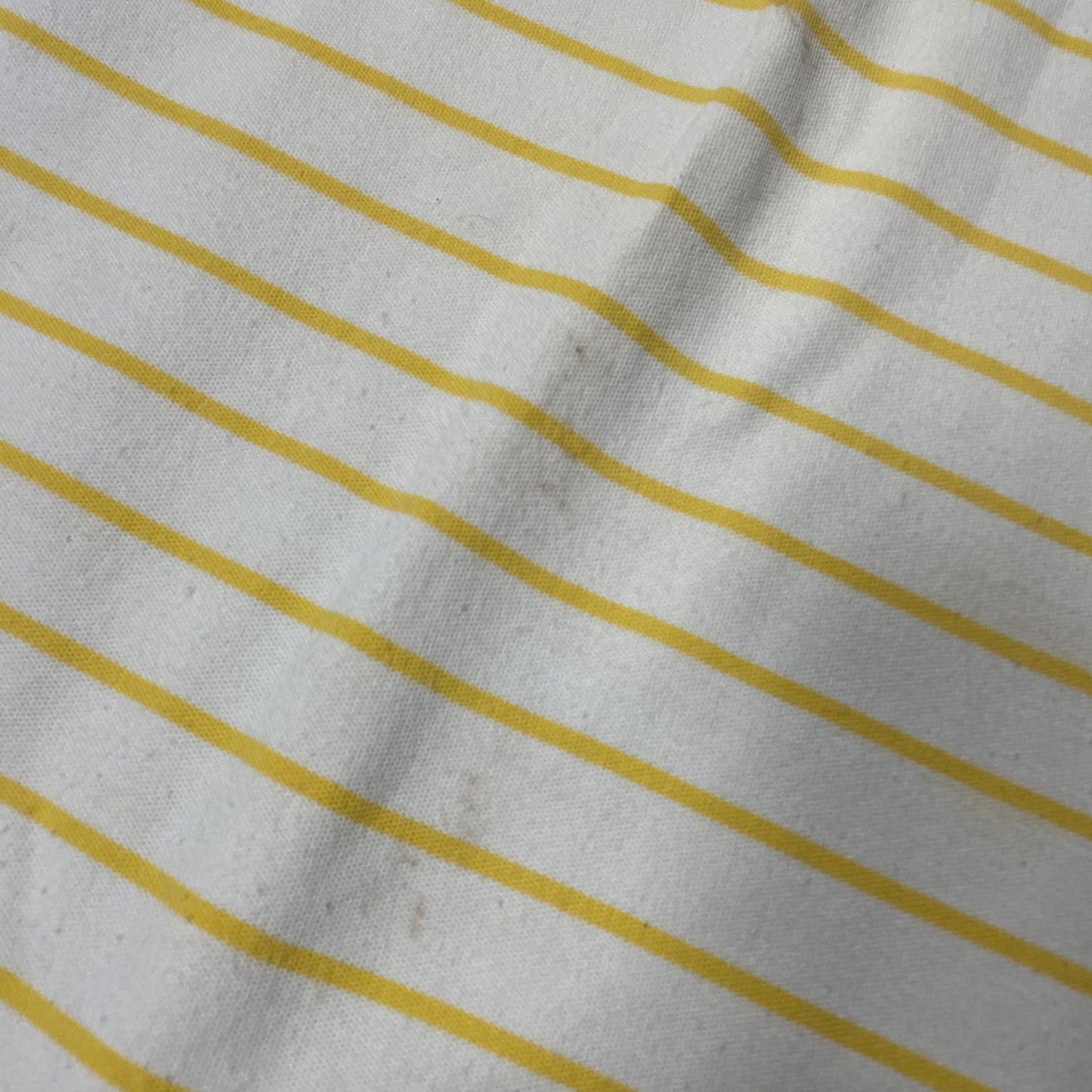 Vintage Mickey & Co Shirt Mens Large White Yellow Striped Polo Disney Mickey 90s