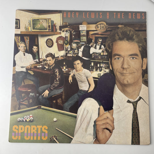 Huey Lewis and The News - Sports - 1983 Chrysalis Rock 12" Vinyl LP Record - VG+
