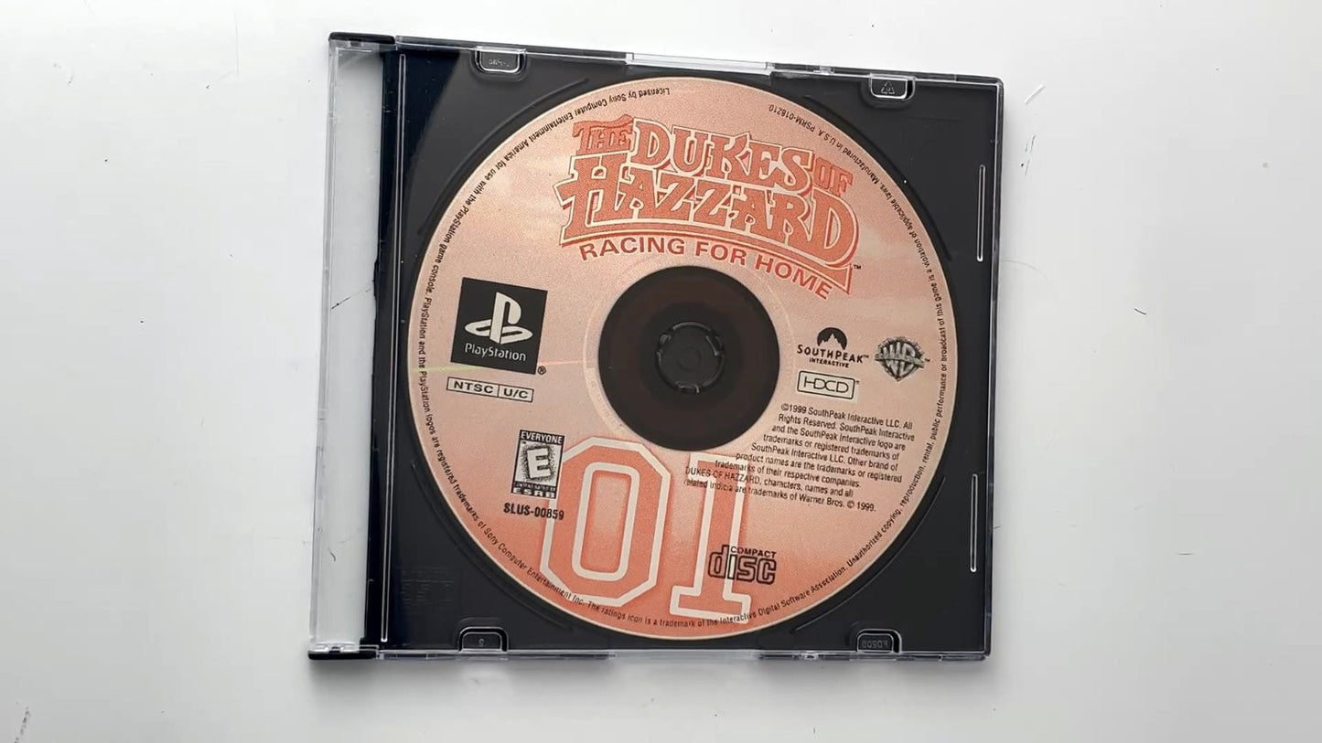 The Dukes of Hazzard Racing for Home PlayStation Video Game DISC ONLY PS1