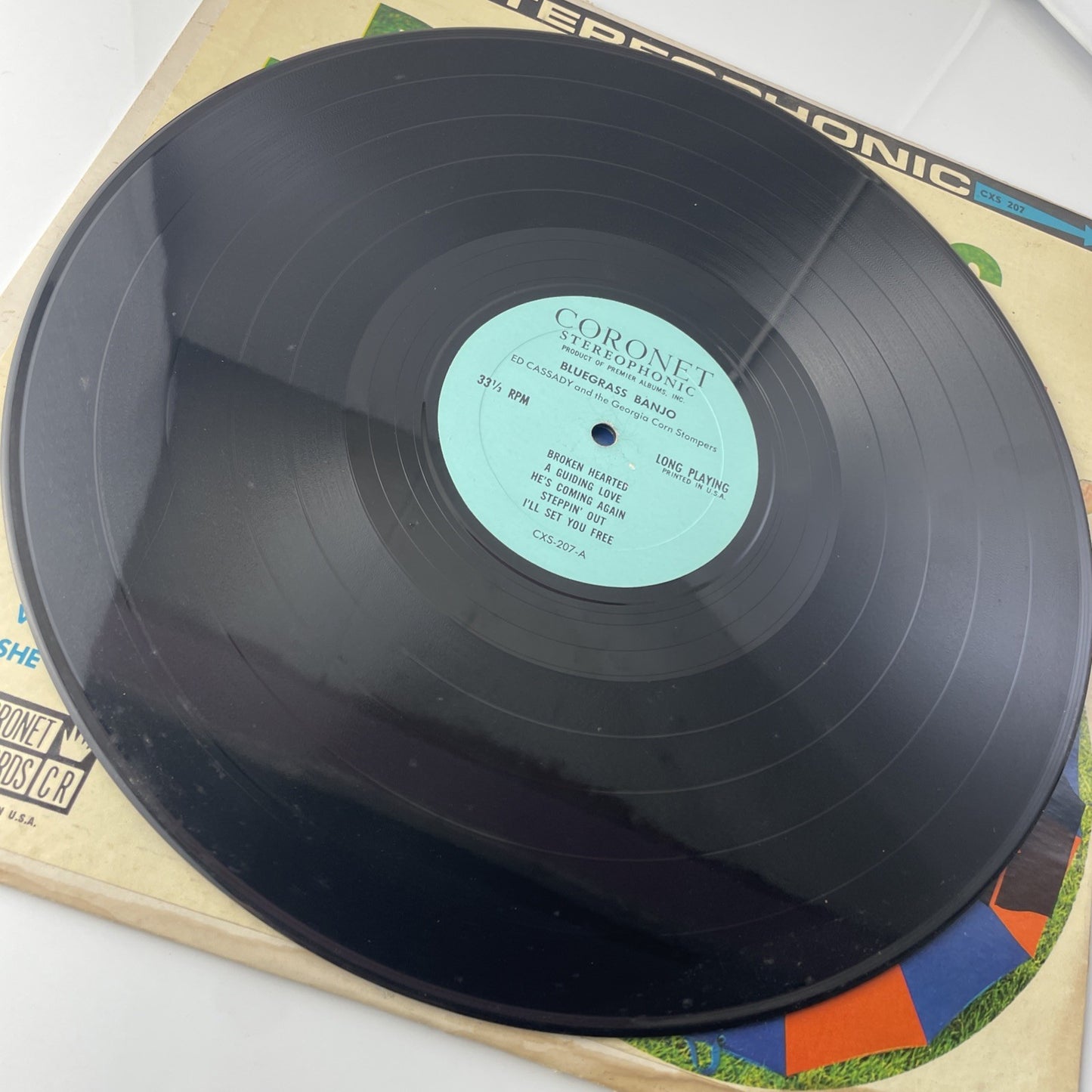BLUEGRASS BANJO HOOTENANNY VINYL LP CORONET RECORDS BROKEN HEARTED, NAGGIN', VG