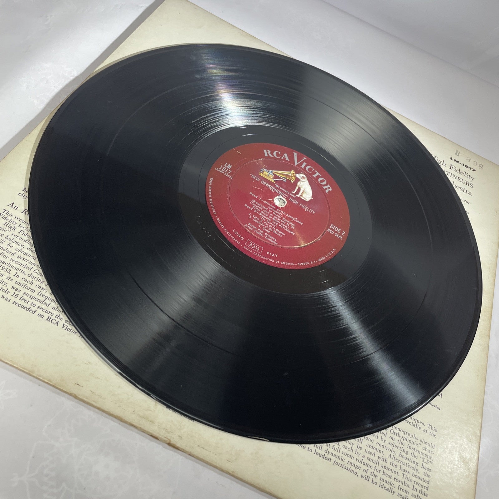 [CLASSICAL]~EXC LP~OFFENBACH~MEYERBEER~BOSTON POPS~Gaite Parisienne~Les Patineur