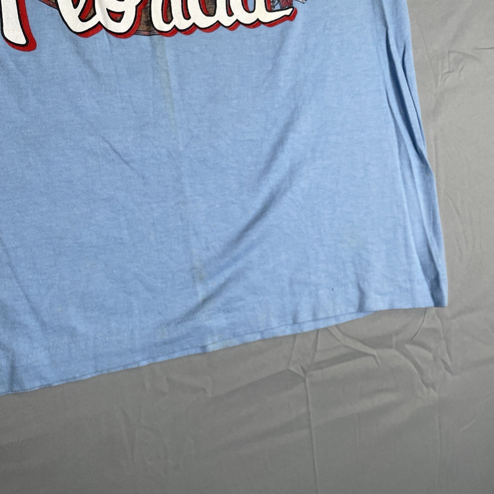 Harley Davidson vintage 80s M t shirt Dick Farmer's Orlando Florida Blue