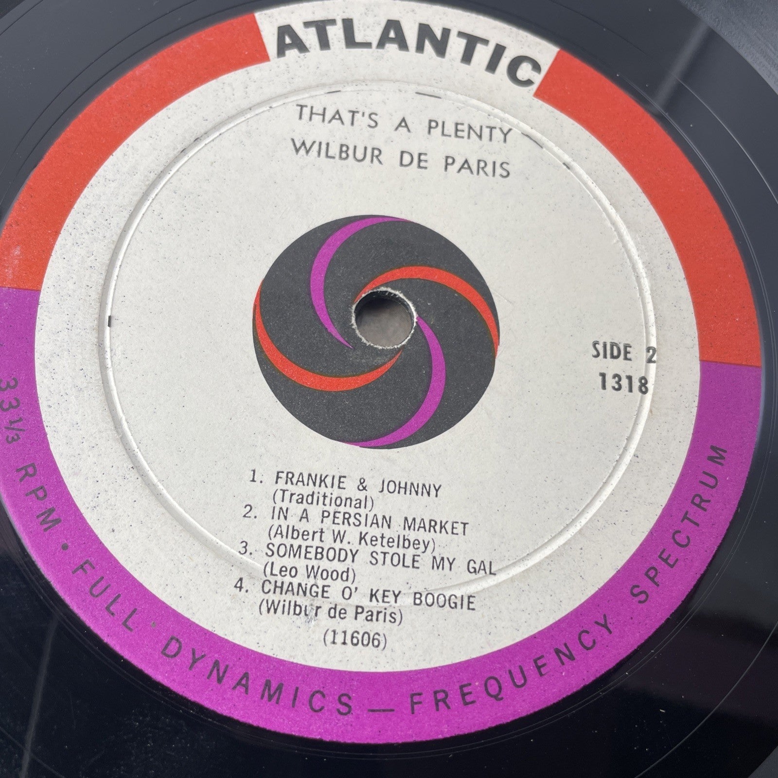 Wilbur De Paris That's A Plenty LP Atlantic 1318 VG 1960 US pressing Rare Scarce