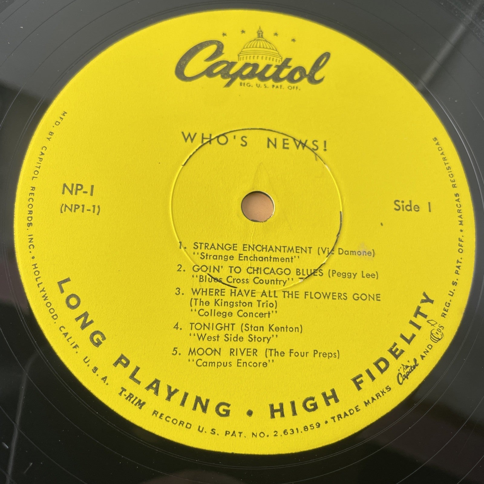 Who's News - numerous artists promo album Capitol records 33 