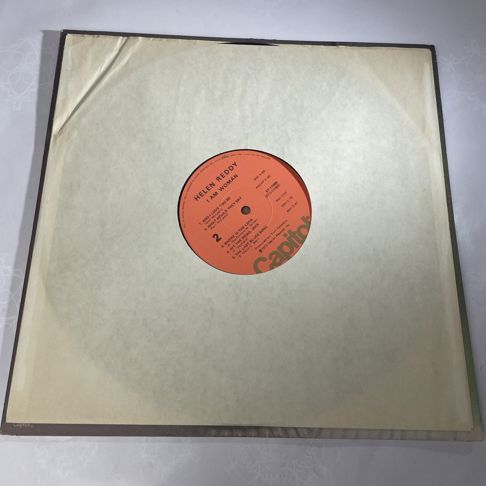 HELEN REDDY I AM WOMAN LP ALBUM RECORD VINYL ST-11068 Fast Shipping VG+